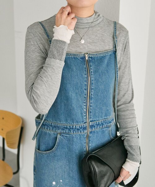 ear PAPILLONNER(イアパピヨネ)の「袖メロウタートル【SUM1 STYLE】(Tシャツ/カットソー・レディース・ブラック/ブラウン/グレー・FREE)」の17枚目の写真