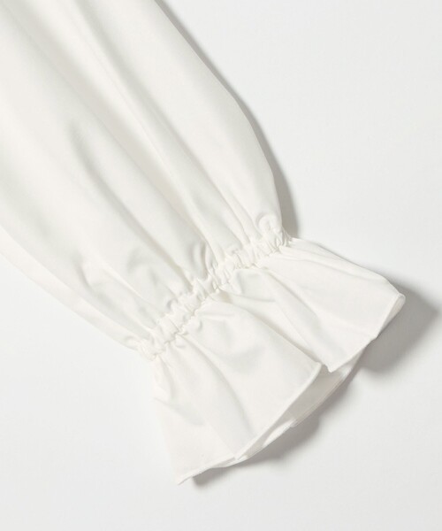 green label relaxing（グリーンレーベルリラクシング）の「スタンドカラー フリルリボン ブラウス/ キッズ 110cm-130cm（シャツ/ブラウス・キッズ・オフホワイト・130cm/120cm/110cm）」の16枚目の写真