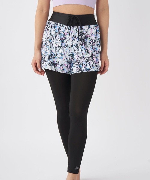 FILA カラーブロック スカート・トップスセット FILA カラーブロック スカート・トップスセット ロゴ入りカラー