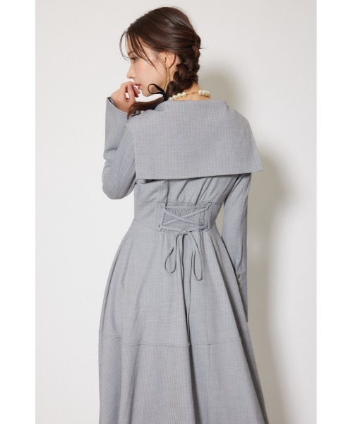 rienda（リエンダ）の「セーラーディティールフレアワンピース 秋服 冬