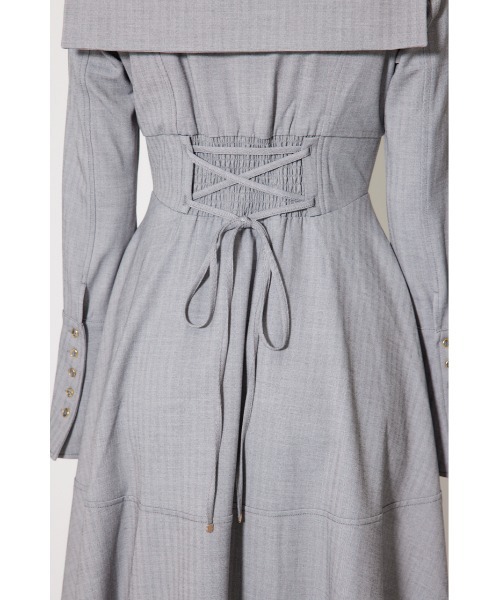 rienda（リエンダ）の「セーラーディティールフレアワンピース 秋服 冬