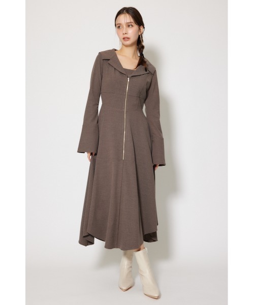 rienda 新作 セーラーディティールフレアワンピース 秋服 冬服 セーラーディティールフレアワンピース 秋服 冬服（ワンピース