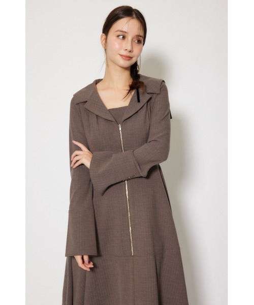 セーラーディティールフレアワンピース 秋服 冬服（ワンピース