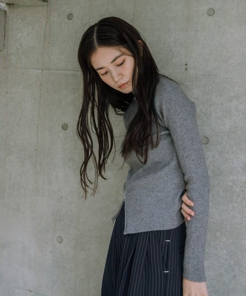 セール】double zip knit/ダブルジップニット（ニット/セーター