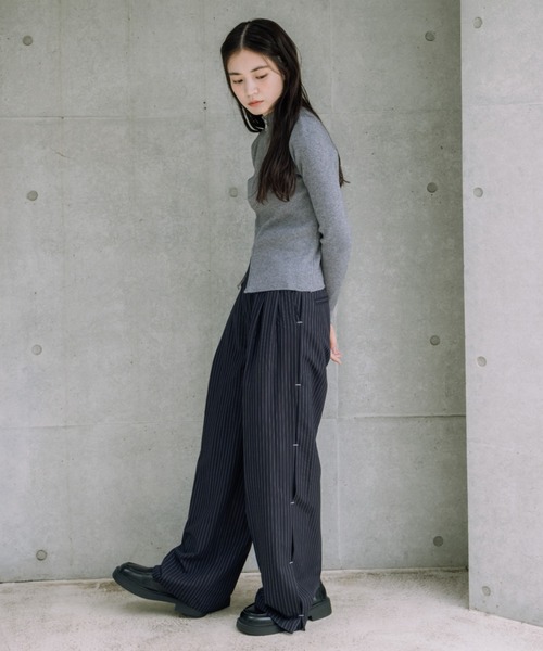 double zip knit/ダブルジップニット（ニット/セーター）｜haek（ハク