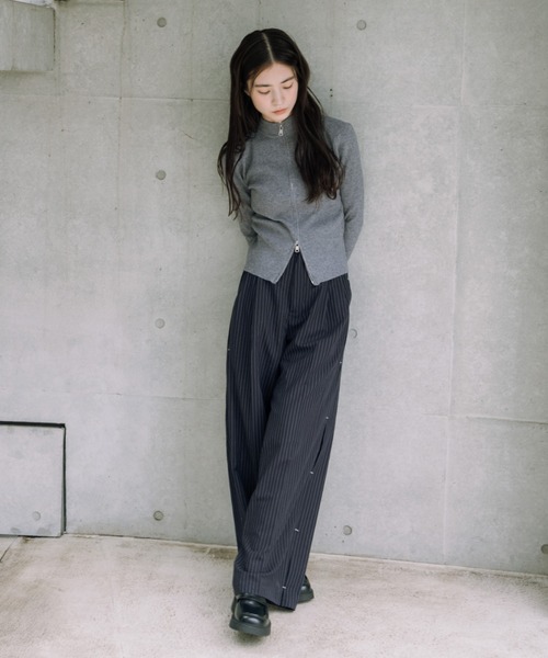 おまとめ シップス ニット 2点 セール】double zip knit/ダブルジップニット（ニット/セーター