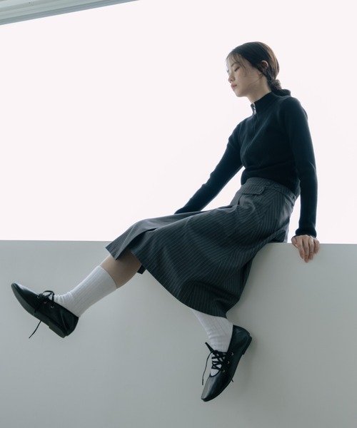 セール】double zip knit/ダブルジップニット（ニット/セーター