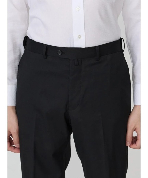 Perfect Suit FActory(パーフェクトスーツファクトリー)の「【洗える】淒脚(すごあし)パンツ 無地ブラック(スラックス・メンズ・ブラック・91/79/76/82/85/88)」の5枚目の写真