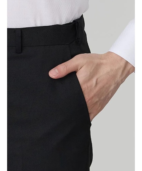 Perfect Suit FActory(パーフェクトスーツファクトリー)の「【洗える】淒脚(すごあし)パンツ 無地ブラック(スラックス・メンズ・ブラック・91/79/76/82/85/88)」の6枚目の写真