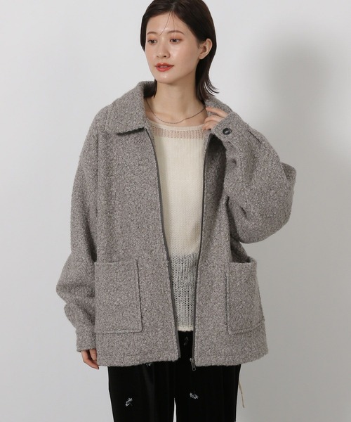 LAKOLE（ラコレ）の「ブークレZIPブルゾン / 496604（ブルゾン・レディース・チェック/ブラック/グレー・FREE）」の12枚目の写真