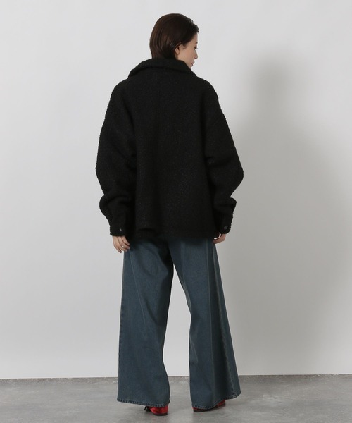 LAKOLE（ラコレ）の「ブークレZIPブルゾン / 496604（ブルゾン・レディース・チェック/ブラック/グレー・FREE）」の6枚目の写真