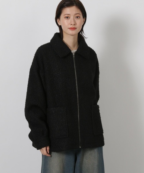 LAKOLE（ラコレ）の「ブークレZIPブルゾン / 496604（ブルゾン・レディース・チェック/ブラック/グレー・FREE）」の8枚目の写真