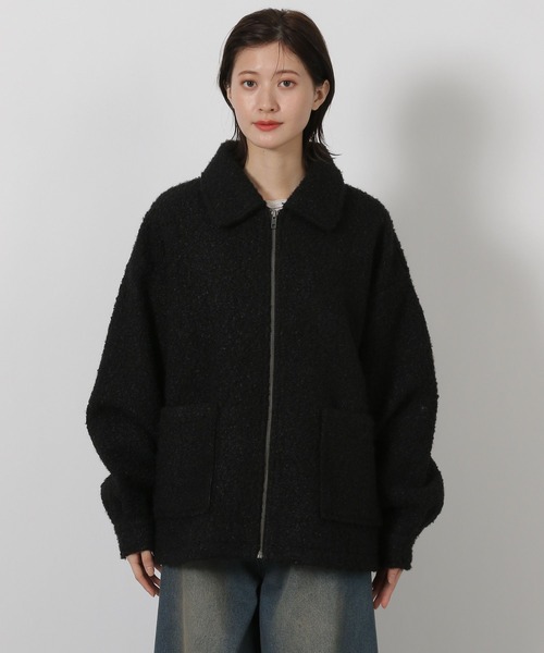 LAKOLE（ラコレ）の「ブークレZIPブルゾン / 496604（ブルゾン・レディース・チェック/ブラック/グレー・FREE）」の14枚目の写真