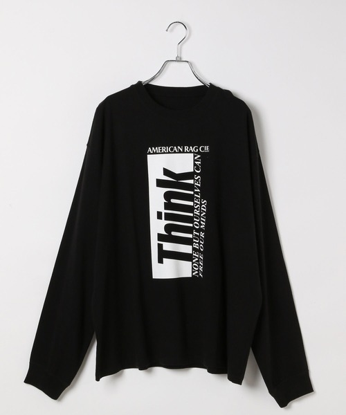 AMERICAN RAG CIE(アメリカンラグシー)の「【AMERICAN RAG CIE】Think LST(ユニセックス)(Tシャツ/カットソー・メンズ・ホワイト/ブラック・MEDIUM/LARGE)」の7枚目の写真