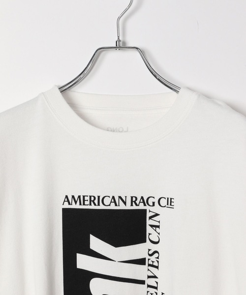 AMERICAN RAG CIE(アメリカンラグシー)の「【AMERICAN RAG CIE】Think LST(ユニセックス)(Tシャツ/カットソー・メンズ・ホワイト/ブラック・MEDIUM/LARGE)」の4枚目の写真