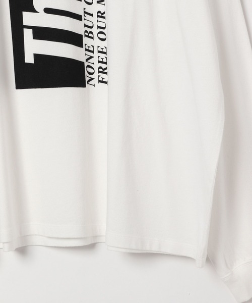 AMERICAN RAG CIE(アメリカンラグシー)の「【AMERICAN RAG CIE】Think LST(ユニセックス)(Tシャツ/カットソー・メンズ・ホワイト/ブラック・MEDIUM/LARGE)」の6枚目の写真