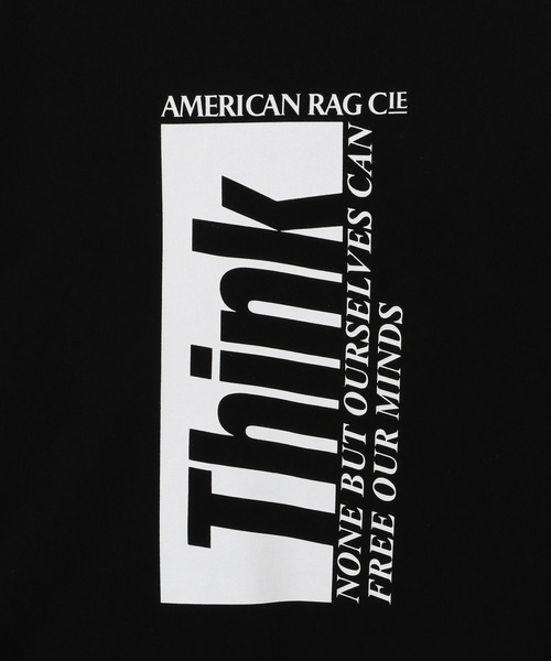 AMERICAN RAG CIE(アメリカンラグシー)の「【AMERICAN RAG CIE】Think LST(ユニセックス)(Tシャツ/カットソー・メンズ・ホワイト/ブラック・MEDIUM/LARGE)」の12枚目の写真