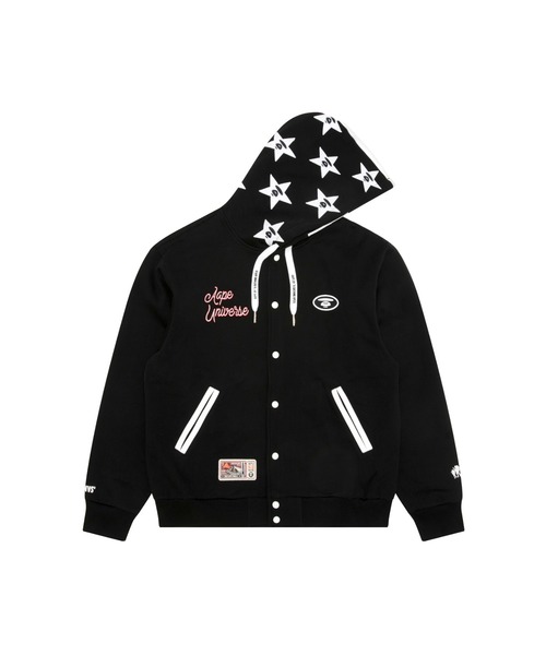 AAPE BY A BATHING APE(エーエイプバイアベイシングエイプ)の「AAPE BUTTON SWEAT HOODIE(パーカー・メンズ・バーガンディー/ブラック・LARGE/X-LARGE/MEDIUM/SMALL/XX-LARGE)」の2枚目の写真