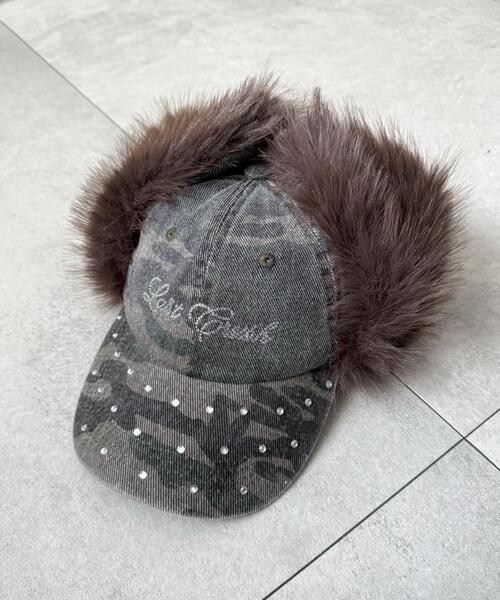 WEGO(ウィゴー)の「WEGO/ラインストーンドッグイヤーキャップ(キャップ・レディース・ライトピンク/ブラック/その他1・FREE)」の14枚目の写真