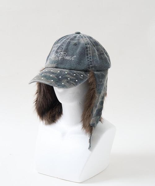 WEGO(ウィゴー)の「WEGO/ラインストーンドッグイヤーキャップ(キャップ・レディース・ライトピンク/ブラック/その他1・FREE)」の20枚目の写真