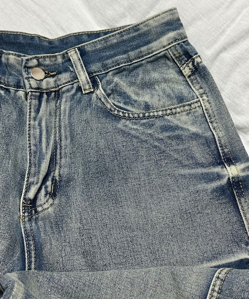 Flugge(フラッジー)の「ウォッシュバギーデニム(デニムパンツ・レディース・ブルー/ブラック・SMALL/MEDIUM)」の19枚目の写真