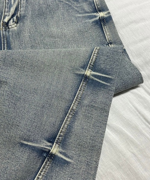 Flugge(フラッジー)の「ウォッシュバギーデニム(デニムパンツ・レディース・ブルー/ブラック・SMALL/MEDIUM)」の21枚目の写真