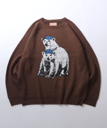 SITRY（シトリー）の「Animal Pattern Double Jacquard Knit Pullover/アニマル柄 オーバーサイズ ダブルジャガード ニット セーター（ニット/セーター）」