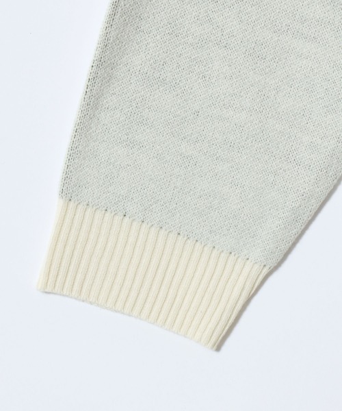 SITRY（シトリー）の「Animal Pattern Double Jacquard Knit Pullover/アニマル柄 オーバーサイズ ダブルジャガード ニット セーター（ニット/セーター・メンズ・アッシュ/アイボリー/ブラック/ブラウン/ネイビー・M/L/LL）」の18枚目の写真