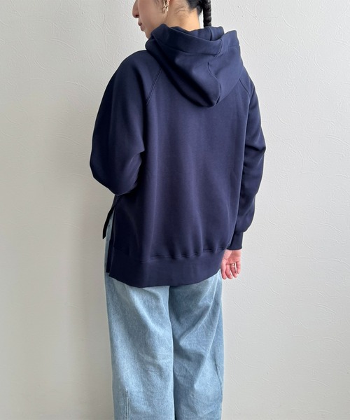 LHELBIE（レルビエ）の「【裏起毛】ハンドロゴパーカー（パーカー・レディース・ライトグレー/ネイビー/ブラック・M）」の21枚目の写真