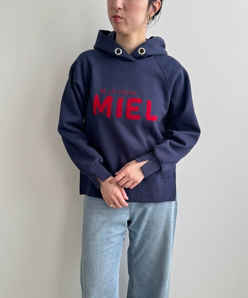 LHELBIE（レルビエ）の「【裏起毛】ハンドロゴパーカー（パーカー・レディース・ライトグレー/ネイビー/ブラック・M）」の19枚目の写真