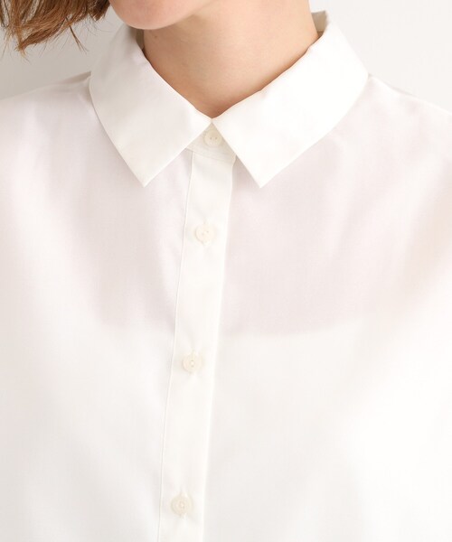 grove（グローブ）の「オーガンジーレイヤードシャツ（シャツ/ブラウス・レディース・サックスブルー/オフホワイト・02/03/01/04/05）」の5枚目の写真