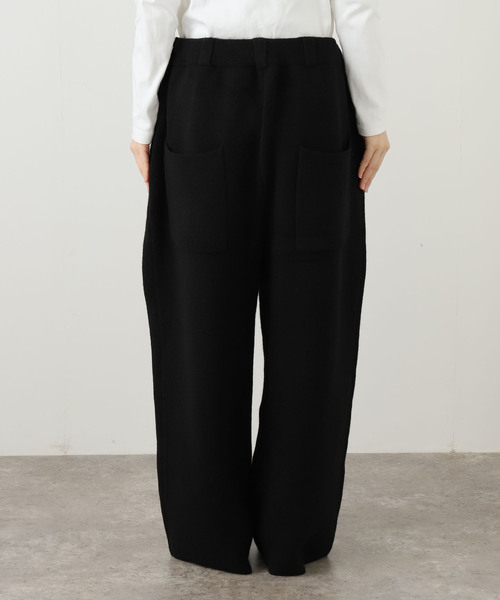 SEEALL(シーオール)の「SEEALL KNIT BUGGY PANTS SAU51/KJ687S:ニットパンツ(その他パンツ・レディース・ブラック・FREE)」の5枚目の写真