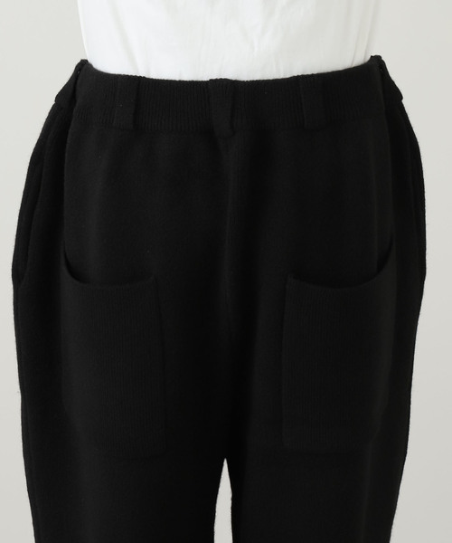 SEEALL(シーオール)の「SEEALL KNIT BUGGY PANTS SAU51/KJ687S:ニットパンツ(その他パンツ・レディース・ブラック・FREE)」の8枚目の写真