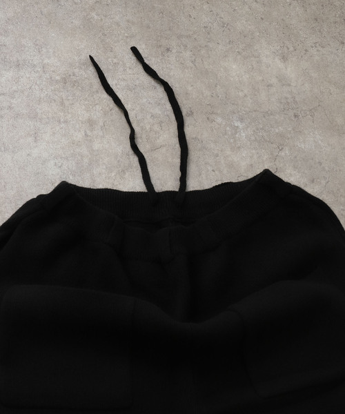 SEEALL(シーオール)の「SEEALL KNIT BUGGY PANTS SAU51/KJ687S:ニットパンツ(その他パンツ・レディース・ブラック・FREE)」の10枚目の写真