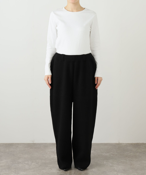 SEEALL(シーオール)の「SEEALL KNIT BUGGY PANTS SAU51/KJ687S:ニットパンツ(その他パンツ・レディース・ブラック・FREE)」の15枚目の写真