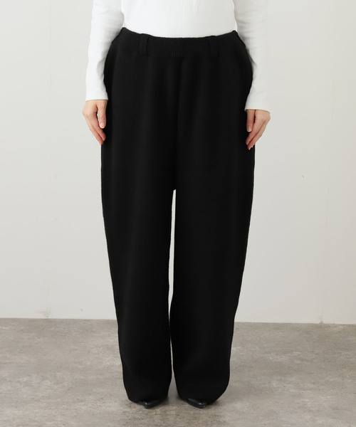 SEEALL(シーオール)の「SEEALL KNIT BUGGY PANTS SAU51/KJ687S:ニットパンツ(その他パンツ・レディース・ブラック・FREE)」の16枚目の写真
