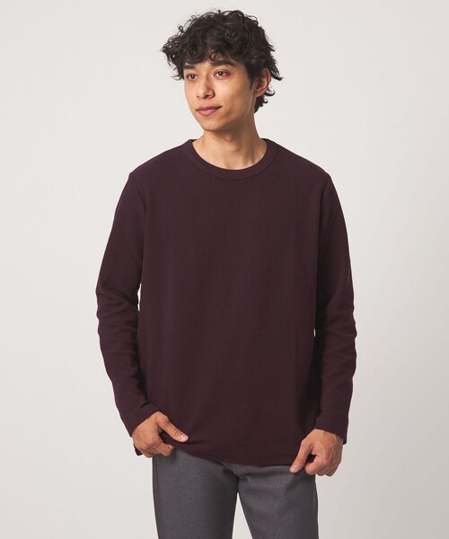 A DAY IN THE LIFE UNITED ARROWS(アデイインザライフユナイテッドアローズ)の「ダブルフェイス リップル カットソー<A DAY IN THE LIFE>(Tシャツ/カットソー・メンズ・ワイン/オリーブ/ブラック/ホワイト・M/XL/L/S)」の4枚目の写真