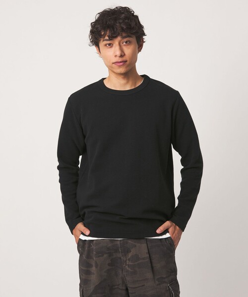 A DAY IN THE LIFE UNITED ARROWS(アデイインザライフユナイテッドアローズ)の「ダブルフェイス リップル カットソー<A DAY IN THE LIFE>(Tシャツ/カットソー・メンズ・ワイン/オリーブ/ブラック/ホワイト・M/XL/L/S)」の2枚目の写真