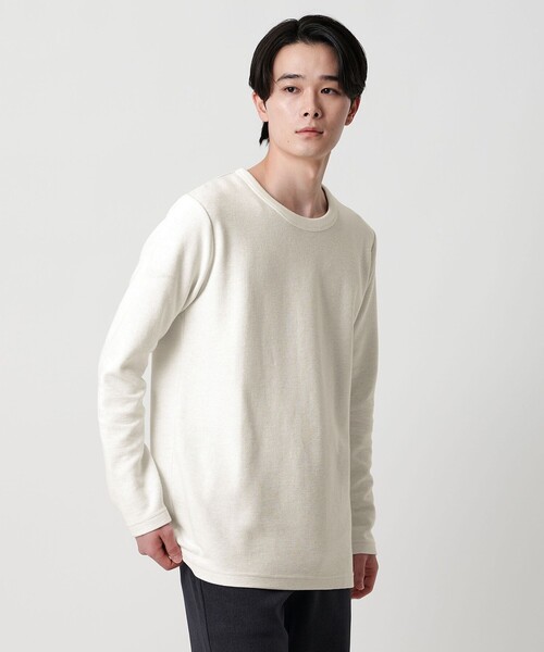A DAY IN THE LIFE UNITED ARROWS(アデイインザライフユナイテッドアローズ)の「ダブルフェイス リップル カットソー<A DAY IN THE LIFE>(Tシャツ/カットソー・メンズ・ワイン/オリーブ/ブラック/ホワイト・M/XL/L/S)」の11枚目の写真