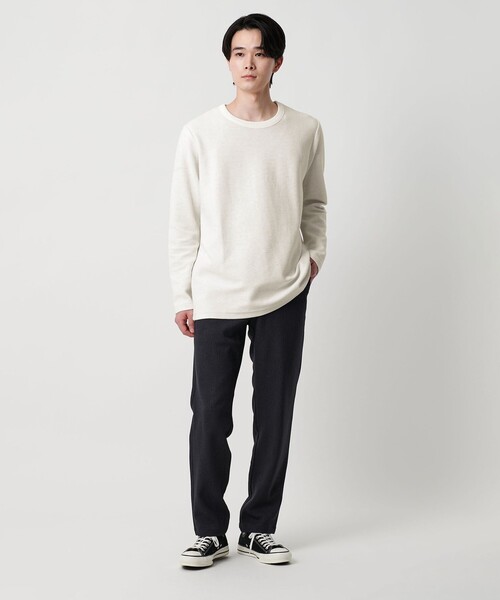 A DAY IN THE LIFE UNITED ARROWS(アデイインザライフユナイテッドアローズ)の「ダブルフェイス リップル カットソー<A DAY IN THE LIFE>(Tシャツ/カットソー・メンズ・ワイン/オリーブ/ブラック/ホワイト・M/XL/L/S)」の12枚目の写真