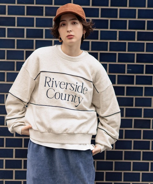 GEORGE'S（ジョージズ）の「カラーブロックスウェット（スウェット・レディース・チャコールグレー/オートミール/ネイビー・SMALL/MEDIUM）」の11枚目の写真