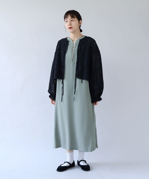 yuni（ユニ　）の「コットンレース gather sleeve haori ブラウス（シャツ/ブラウス・レディース・ホワイト/ブラック・FREE）」の12枚目の写真