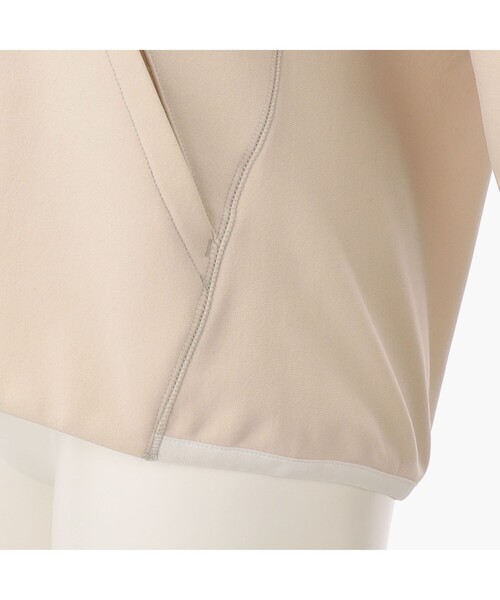 BRIEFING フード付きシャツ ベージュ セール】 マイクロスパン フード付きブラウス （シャツ・ブラウス