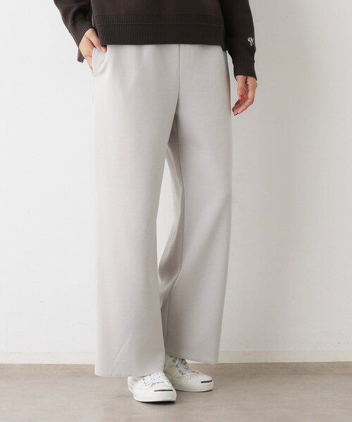 Dessin(デッサン)の「【セットアップ可/洗える】ドライタッチジョーゼットリラクシーパンツ(その他パンツ・レディース・ホワイト系/ブラック/ナチュラル・01/02/03)」の1枚目の写真