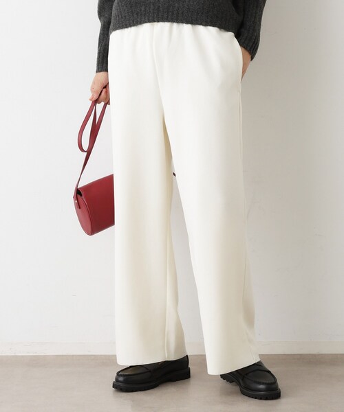 Dessin(デッサン)の「【セットアップ可/洗える】ドライタッチジョーゼットリラクシーパンツ(その他パンツ・レディース・ホワイト系/ブラック/ナチュラル・01/02/03)」の4枚目の写真