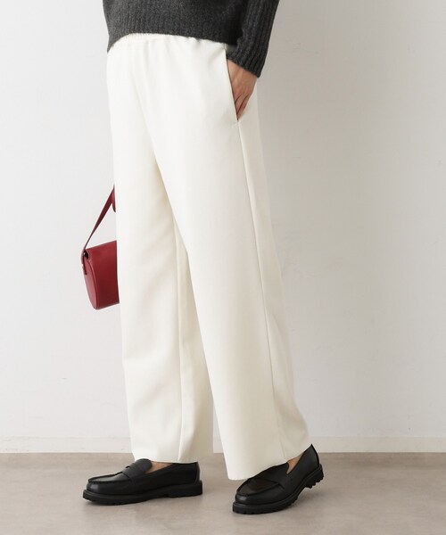 Dessin(デッサン)の「【セットアップ可/洗える】ドライタッチジョーゼットリラクシーパンツ(その他パンツ・レディース・ホワイト系/ブラック/ナチュラル・01/02/03)」の5枚目の写真