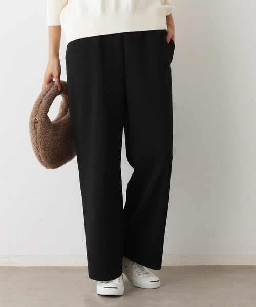 Dessin(デッサン)の「【セットアップ可/洗える】ドライタッチジョーゼットリラクシーパンツ(その他パンツ・レディース・ホワイト系/ブラック/ナチュラル・01/02/03)」の8枚目の写真
