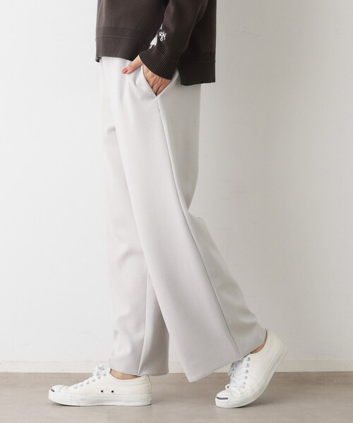 Dessin(デッサン)の「【セットアップ可/洗える】ドライタッチジョーゼットリラクシーパンツ(その他パンツ・レディース・ホワイト系/ブラック/ナチュラル・01/02/03)」の13枚目の写真