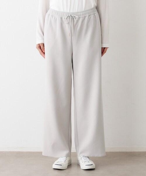 Dessin(デッサン)の「【セットアップ可/洗える】ドライタッチジョーゼットリラクシーパンツ(その他パンツ・レディース・ホワイト系/ブラック/ナチュラル・01/02/03)」の16枚目の写真