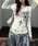 HALEY PESCA�i�w�[���[�y�X�J�j�́uHALEY PESCA/���S�v�����g�@V�l�b�N�@�X�^�[�h�b�g�J�b�g�\�[�iT�V���c/�J�b�g�\�[�j�v�b�z���C�g
